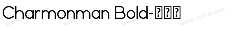 Charmonman Bold字体转换